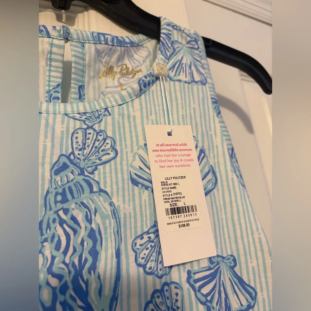 NWT Lilly Pulitzer dixi dress size Large cool as shell - Picture 2 of 3